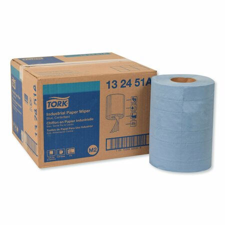 TORK Tork Paper Wiper Centerfeed Blue M2, High Absorbency, 4 x 190 Feet, 132451A 132451A